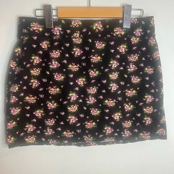 Aeropostale Size Large, floral mini skirt, stretchy, cotton/spandex blend, y2k - Picture 1 of 5